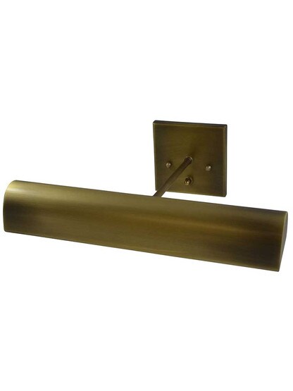 Modern Direct-Wire 14 inch Picture Light in Antique Brass.